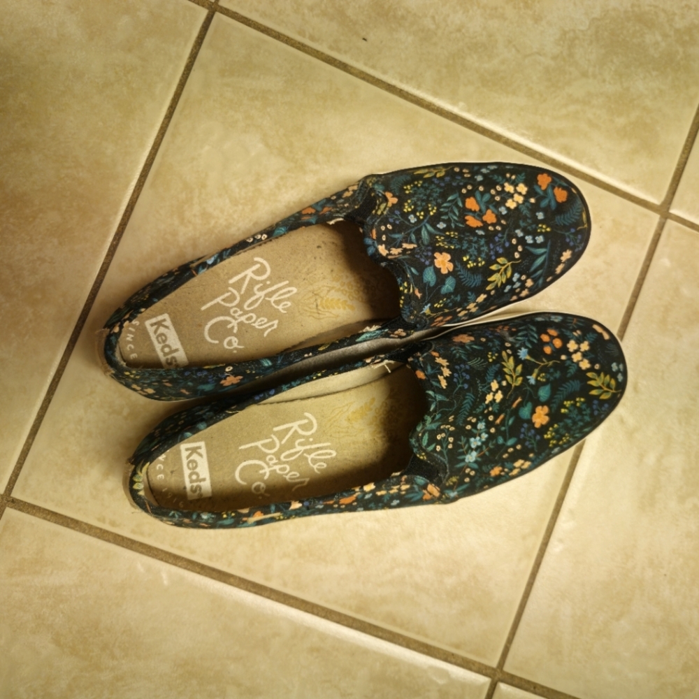 Keds Slip on Rifle Paper Co collab